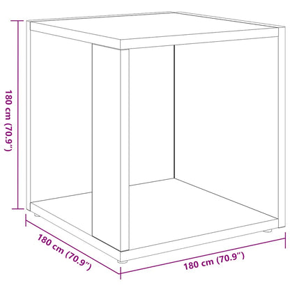 Beistelltisch Schwarz 33x33x34,5 cm Holzwerkstoff