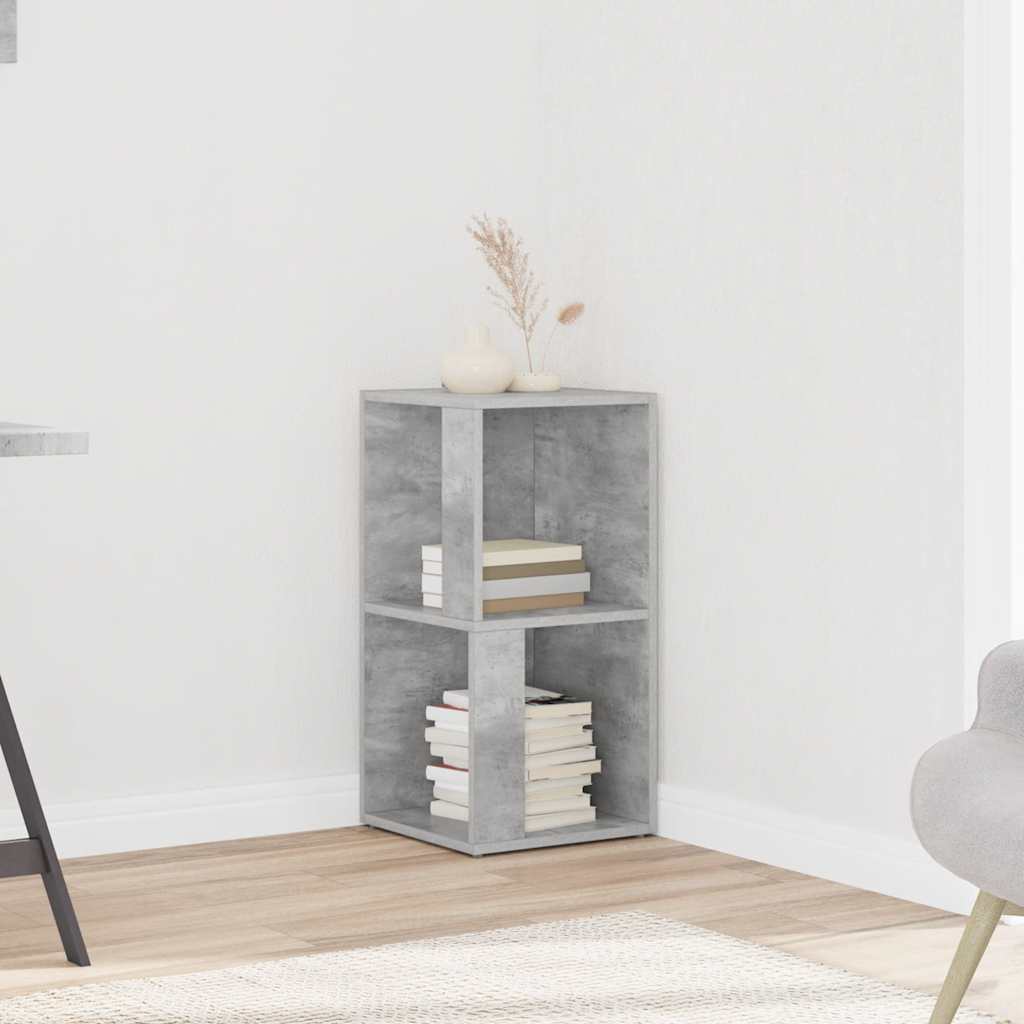 Eckregal Betongrau 33x33x67 cm Holzwerkstoff