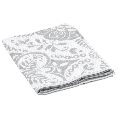 Outdoor-Teppich ARAKIL Hellgrau 140x200 cm PP