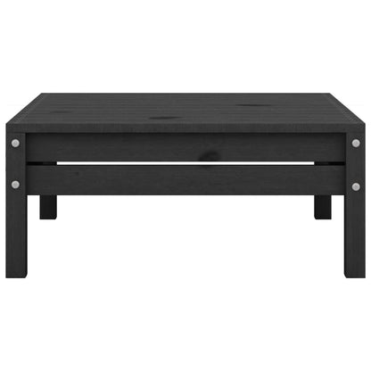 4-tlg. Garten-Lounge-Set Massivholz Kiefer Schwarz