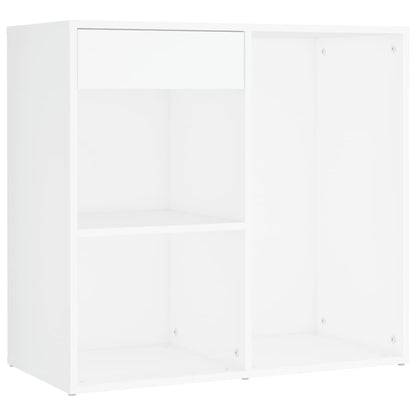 LED-Schminktisch mit Schrank Weiß Holzwerkstoff