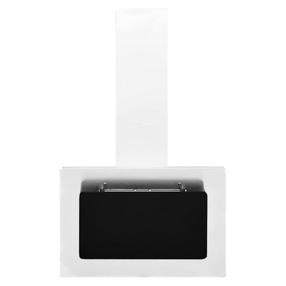 Dunstabzugshaube 60 cm Edelstahl und Hartglas Silbern