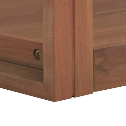 Wand-Badregal 45x45x35 cm Massivholz Teak