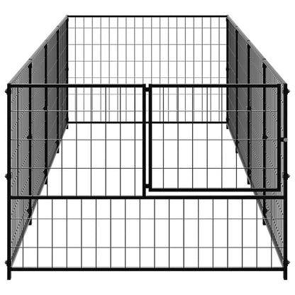 Hundezwinger Schwarz 4 m² Stahl