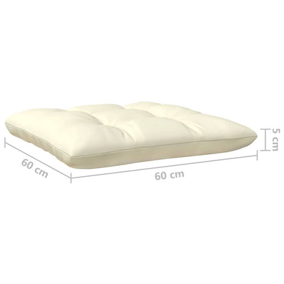 Garten-Mittelsofa mit Kissen in Honigbraun Massivholz Kiefer