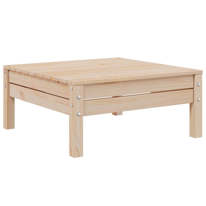 3-tlg. Garten-Lounge-Set mit Grauen Kissen Kiefer Massivholz