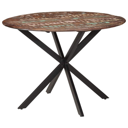 Esstisch Ø110x78 cm Altholz Massiv und Stahl