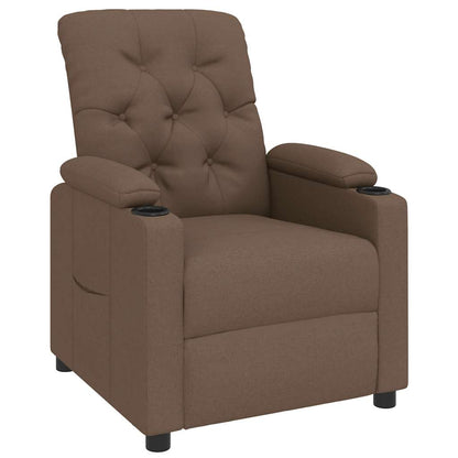 Relaxsessel Braun Stoff