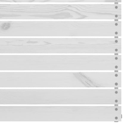 4-tlg. Garten-Lounge-Set Weiß Kiefer Massivholz