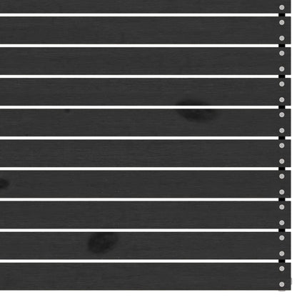 4-tlg. Garten-Lounge-Set Schwarz Massivholz Kiefer