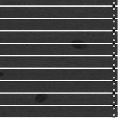 5-tlg. Garten-Lounge-Set Schwarz Massivholz Kiefer