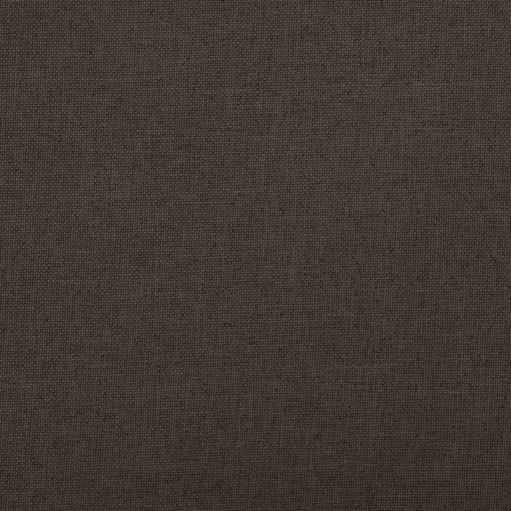 Faltbank mit Stauraum Dunkelbraun 76x38x38 cm Leinenoptik