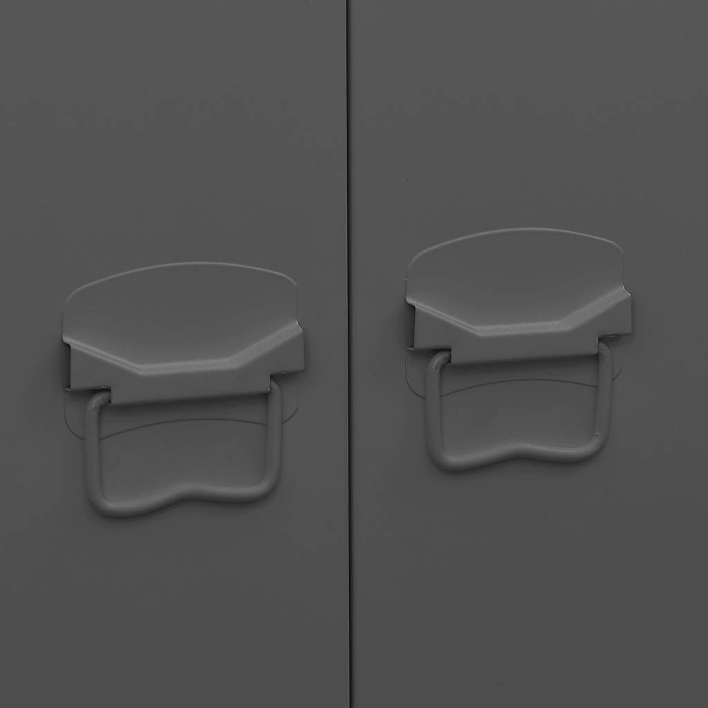 Industrial Kleiderschrank Anthrazit 90x50x180 cm Metall