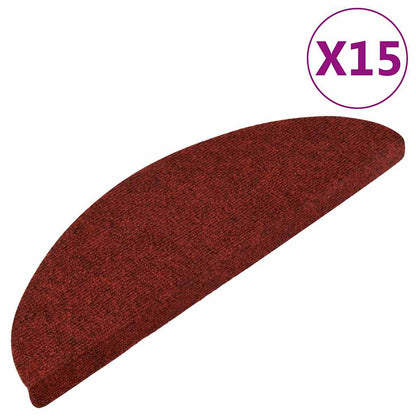 Stufenmatten Selbstklebend 15 Stk. 56x17x3 cm Rot