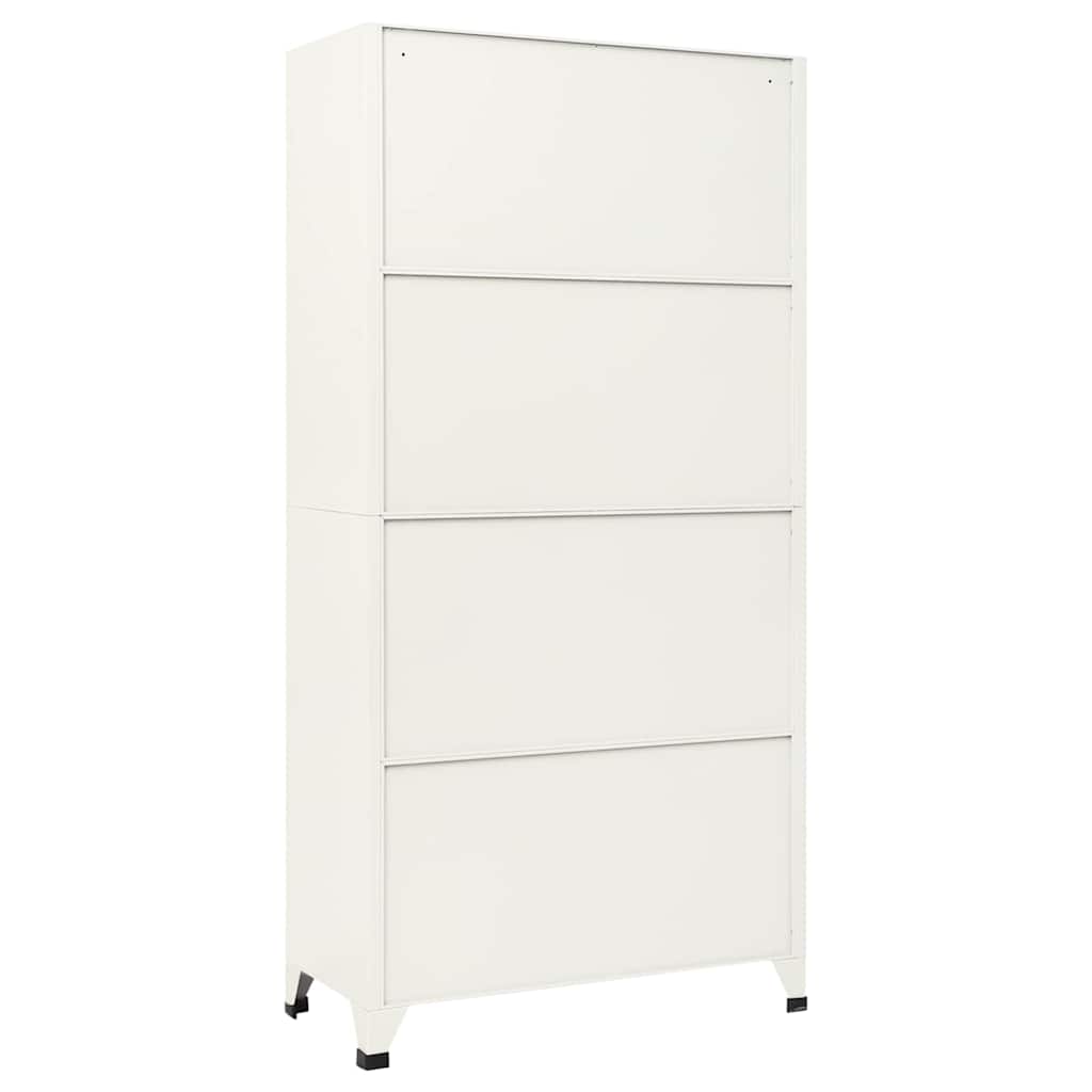 Schließfachschrank Grau und Blau 90x45x180 cm Stahl