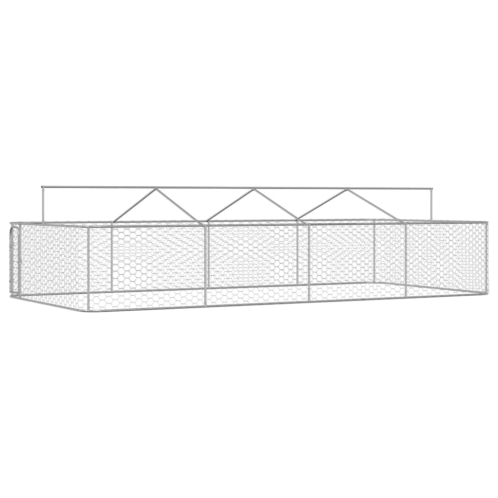 Outdoor-Hundezwinger mit Dach 600x300x150 cm