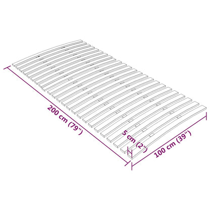 Bettlattenrost Ersatz mit 24 Latten 100x200 cm