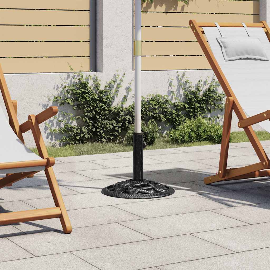 Sonnenschirmständer Schwarz 40x40x32 cm Gusseisen