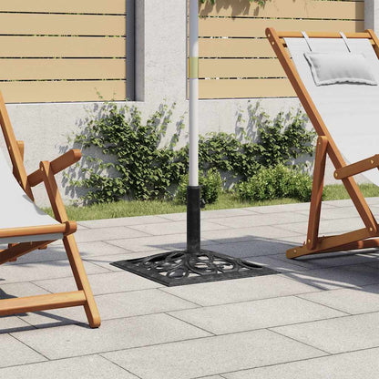 Sonnenschirmständer Schwarz 47x47x33 cm Gusseisen