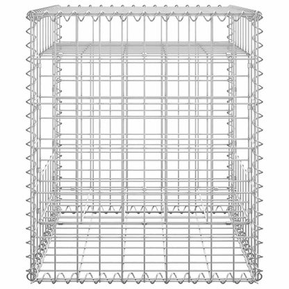 Gabionensäulen 2 Stk. 50x50x60 cm Eisen