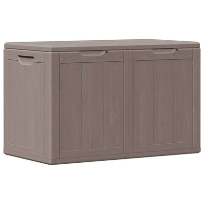 Garten-Aufbewahrungsbox 180 L Braun PP-Holzoptik