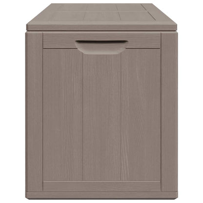 Garten-Aufbewahrungsbox 180 L Braun PP-Holzoptik