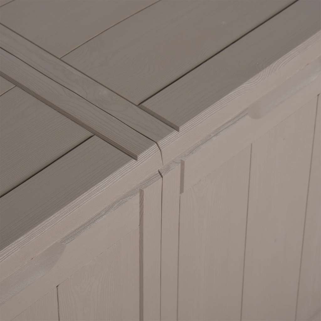 Garten-Aufbewahrungsbox 180 L Braun PP-Holzoptik