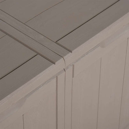 Garten-Aufbewahrungsbox 180 L Braun PP-Holzoptik