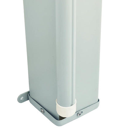 Seitenmarkise Ausziehbar 117x600 cm Grau