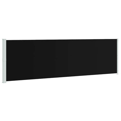 Seitenmarkise Ausziehbar 180x600 cm Schwarz