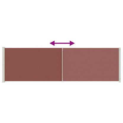 Seitenmarkise Ausziehbar 180x600 cm Braun