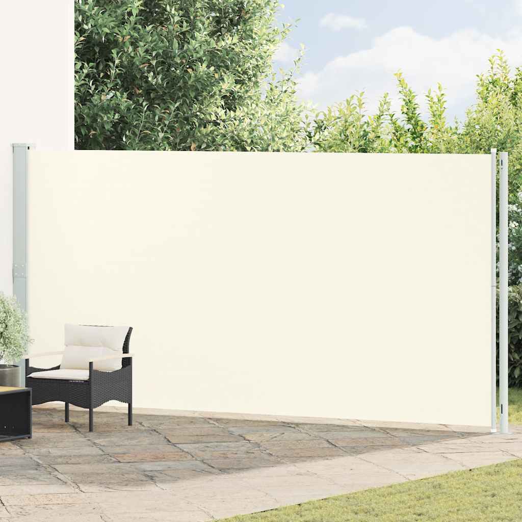 Seitenmarkise Ausziehbar 200x600 cm Creme