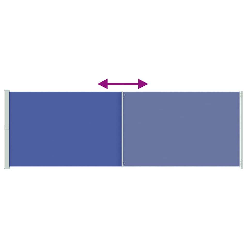 Seitenmarkise Ausziehbar 200x600 cm Blau