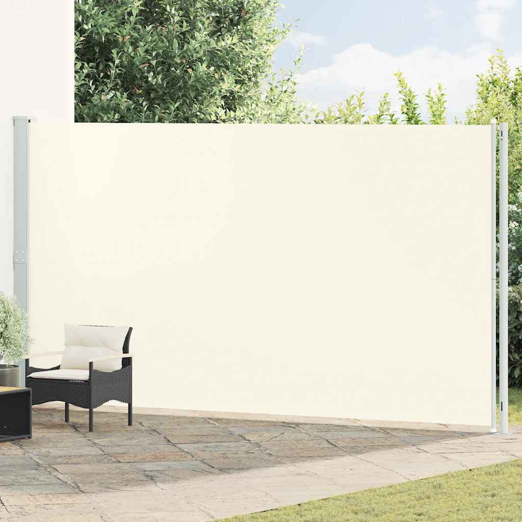 Seitenmarkise Ausziehbar 220x600 cm Creme