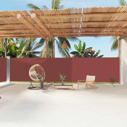 Seitenmarkise Ausziehbar Braun 180x1200 cm