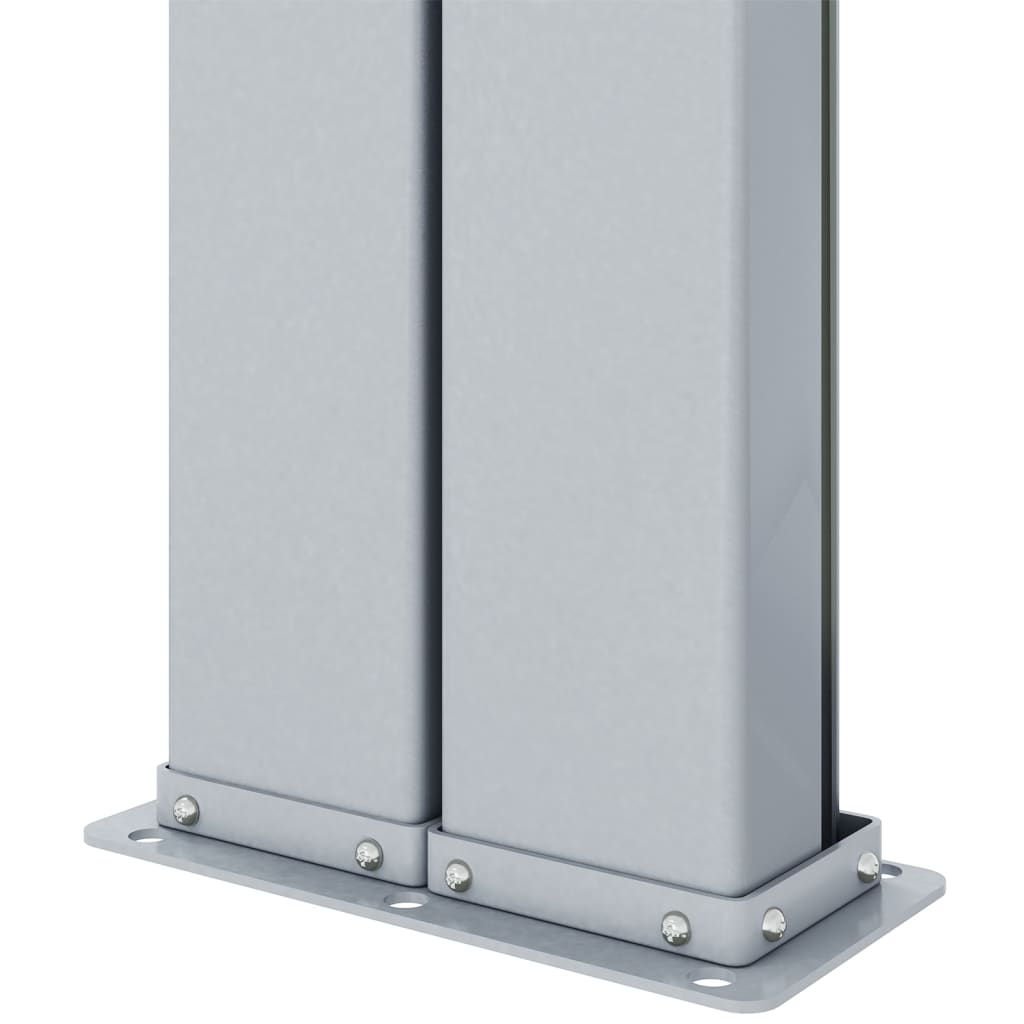 Seitenmarkise Ausziehbar Schwarz 200x1200 cm