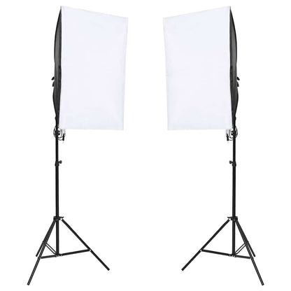 Fotostudio-Set mit Beleuchtung und Hintergrund