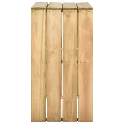 Bartisch 100x60x110 cm Imprägniertes Kiefernholz