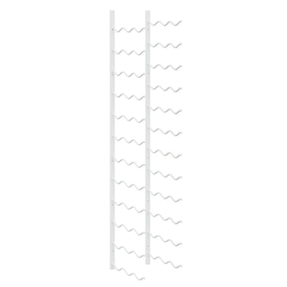 Wand-Weinregal für 36 Flaschen Weiß Eisen