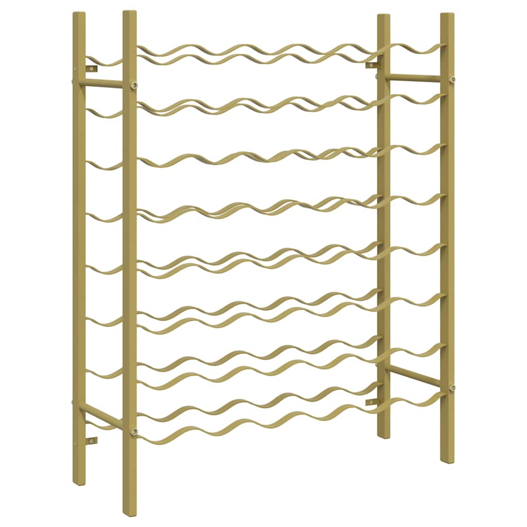 Weinregal für 48 Flaschen Golden Metall