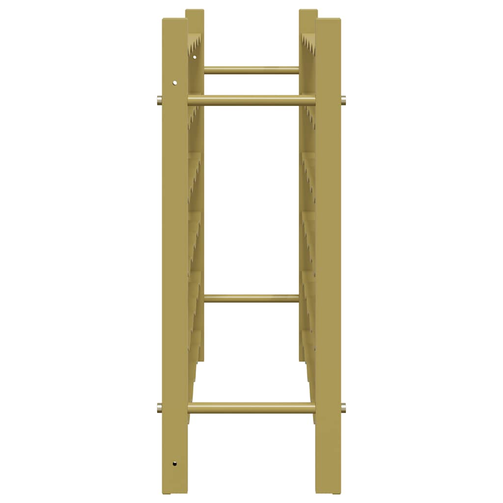 Weinregal für 36 Flaschen Golden Metall