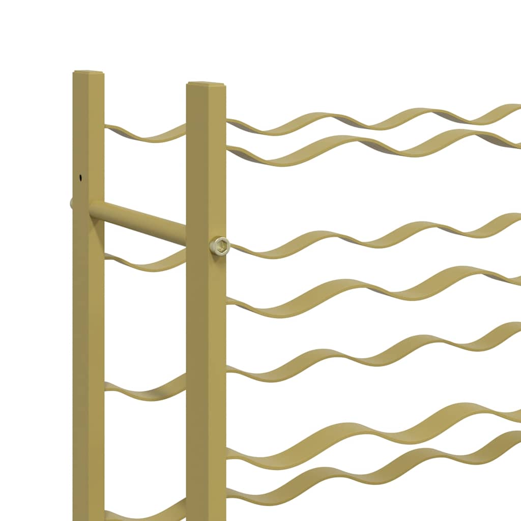 Weinregal für 36 Flaschen Golden Metall