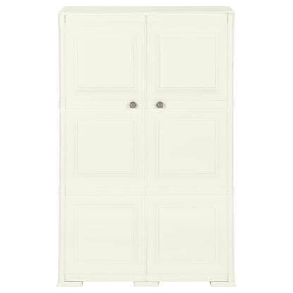 Kunststoffschrank 79x43x125 cm Holzdesign Vanilleeis