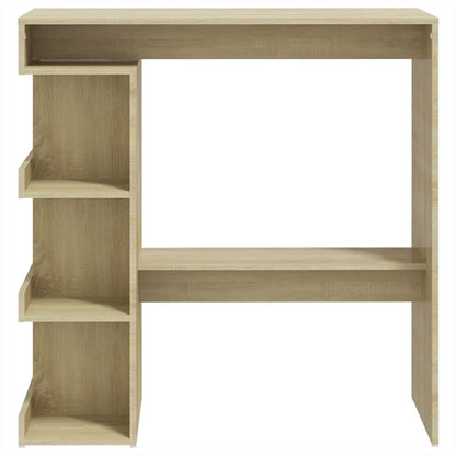 Bartisch mit Regal Sonoma-Eiche 100x50x101,5 cm Holzwerkstoff