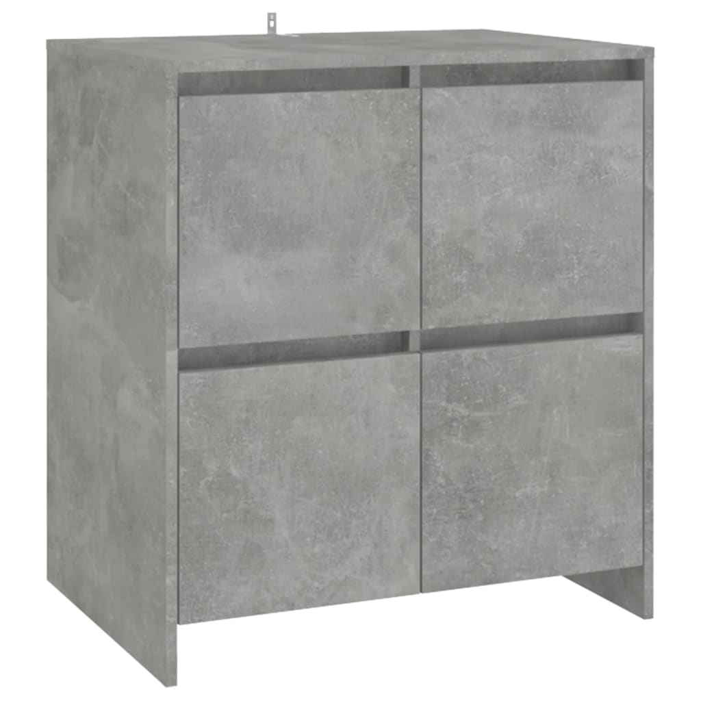 Sideboard Betongrau 70x41x75 cm Holzwerkstoff