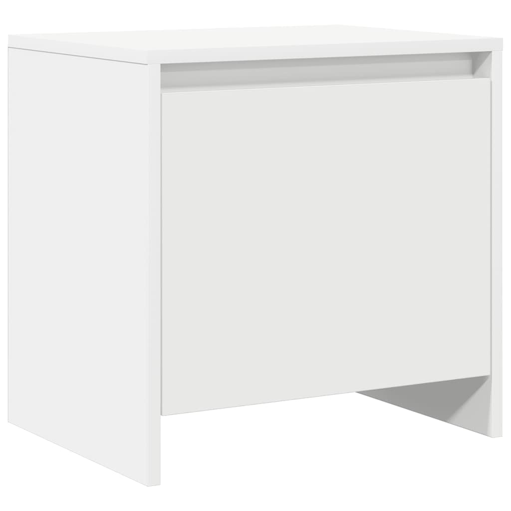 Nachttisch Weiß 45x34x44,5 cm Holzwerkstoff