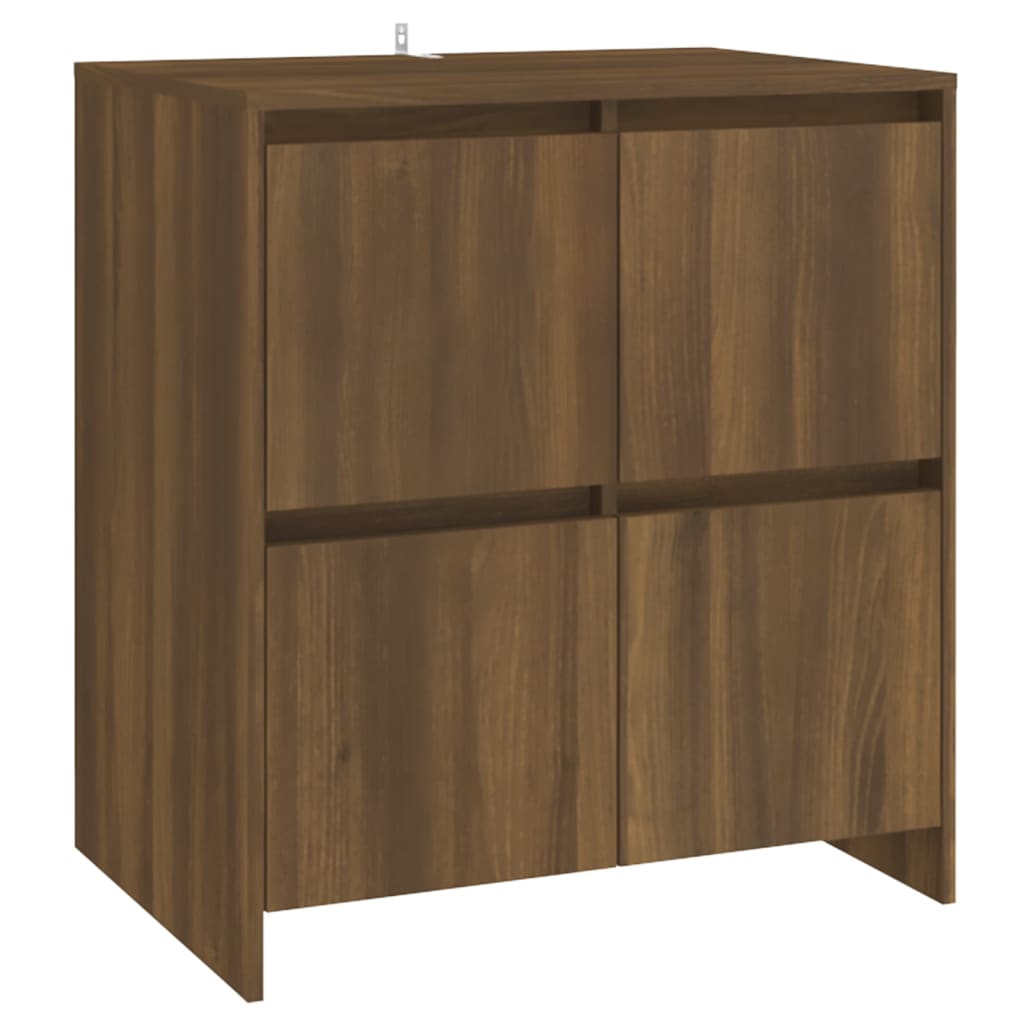 Sideboard Braun Eichen-Optik 70x41x75 cm Holzwerkstoff