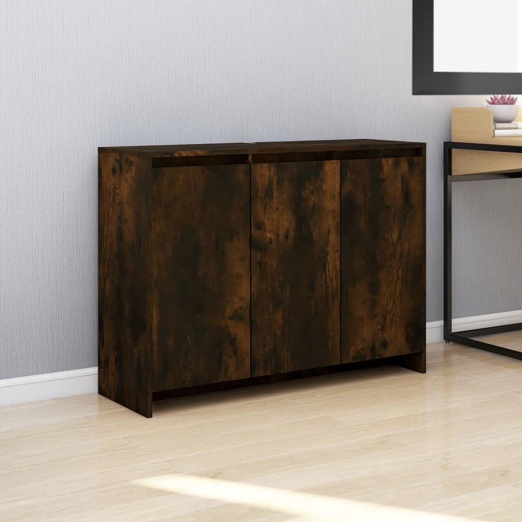 Sideboard Räuchereiche 102x33x75 cm Holzwerkstoff