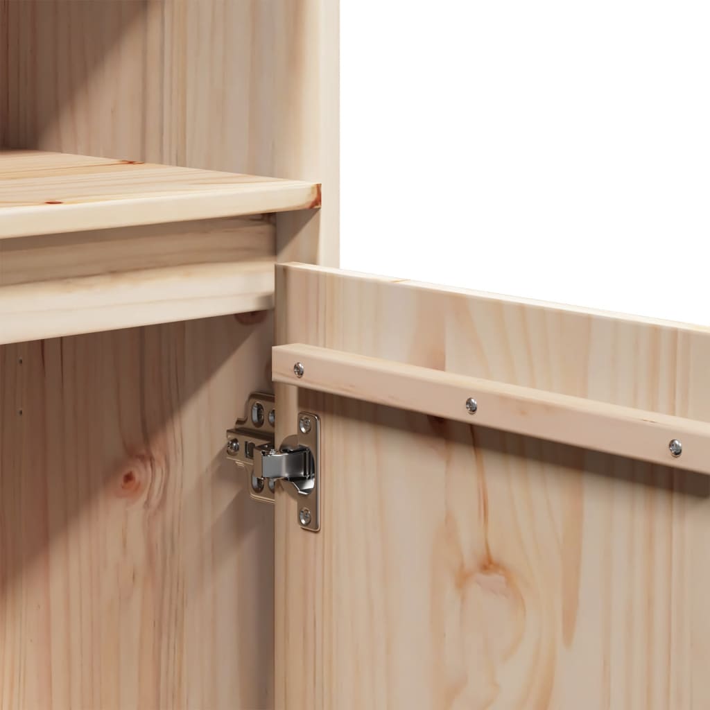 Highboard 37x34x110 cm Massivholz Kiefer