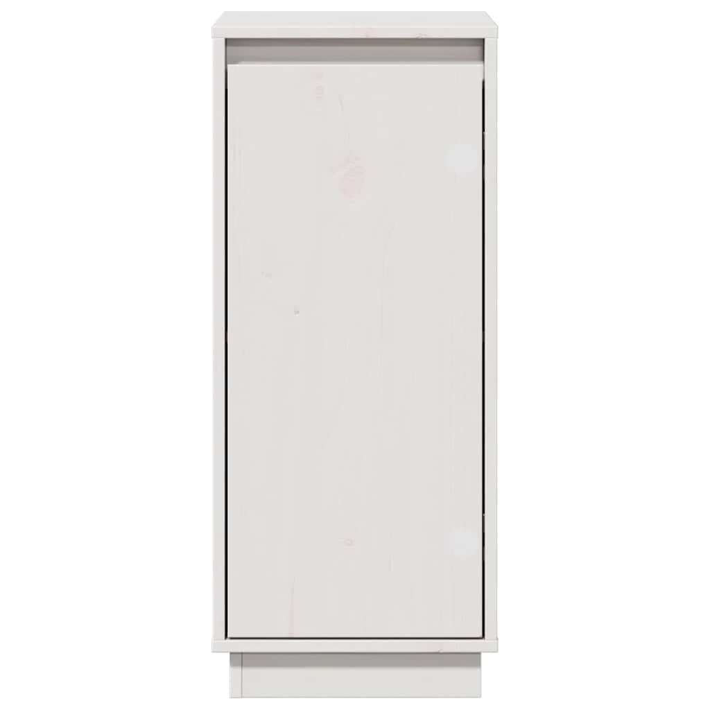 Sideboard Weiß 31,5x34x75 cm Massivholz Kiefer